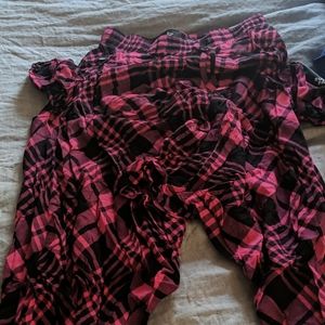 NFS - buddah pants hot pink plaid